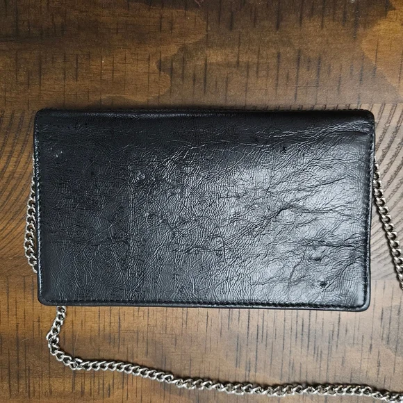 Coach Black Patent Leather Convertible Clutch Crossbody Bag - Picture 4 of 6